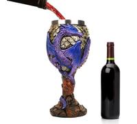 Générique Wine Chalice, Dragon Cup, Medieval Stainless Steel | Dragon Chalices Safe and Medieval Chalice Cup for Daily Drink and Party Decoration