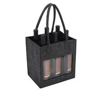 Générique Wine Rack 6 Bottles | with Handle Wine Bags for Travel, Felt Bottle Holders, Carry Bag for Carrying 6 Bottles of Red Wine, Dark Gray, Se référer au descriptif, Refer to description