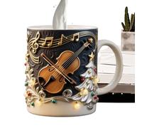 Générique Winter Coffee Cups - Resin Drink Container - Tea Cups, for Morning Routine, Birthday Party, Seasonal Celebrations, Work, Relaxation, Weekend, Leisure
