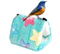 Générique Winter Hut Exotic Birds - Warm Shelter Cage, Soft Refuge Small Rodents | Safe Nesting Parakeets, Comfortable Habitat Hamster, Lovebird Nest