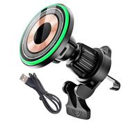 Générique Wireless Car Charger, Wireless Car Charger - Quick Charge Phone Stand - 360° Rotation Venture Fast Charging Stand and Dash for the Automobil Family