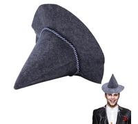 Générique Witch Hat - Felt Scarecrow Hat for Oktoberfest, Cosplay Bavarian Costume Accessory for Halloween Masquerade Adults Theme Parties