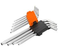 Générique Wokin Chrome Vanadium Steel 10-50 Heavy Duty Torx Key Set - Set of 9 Different Keys with Storage, Reliable and Durable Performance - Precision Torx Tool