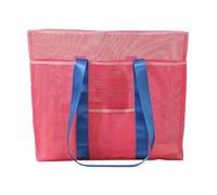 Générique Women Beach Bags - Tear Resistant & Multifunctional For Summer Vacation, Seaside, Swimming Pool And Water Parks | Lightweight And Portable Mesh Tote Bag |, Hot Pink, Se référer à la