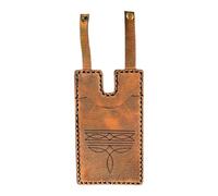 Générique Women Western Wallets, Boot Credit Card Holder, 3.94 x 1.57 in Fashion Snap Strap Design, Handmade Artificial Leather, Compact Cash Pouch for Travel, Night Out, Business, Casual Use, Tan, Se
