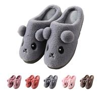 Générique Women's and Chic Closed Slippers, Wholesale Funny Slippers, Kawaii Indoor Slippers, Non-Slip Slippers, Flat Slippers, Autumn Winter Slippers, Plain Colour Slipper, Purple., 6 UK