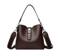 Générique Women's Bucket Bag - Vintage Leather Bucket Bag | Fashion Shoulder Handbag Adjustable Strap for Travel Summer Beach, coffee, Se référer à la description