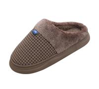 Générique Women's Closed Warm Slippers - Round Toe Slipper Soft Slippers Silent Slippers Non-Slip Thick Sole Slippers, coffee, 7 UK