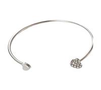 Générique Women's Fashion Bracelet - Dressed Comfortable Bracellets Cuff | Accent Ttendance Bracellet for Women Tenndance | Love Heart Boho Open Crystal Bangle for Women and Girls, Se référer au