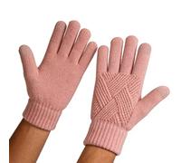 Générique Women's Gloves | Cold Weather Knitted Mittens - Warm Knit Gloves - Driving Work Hiking Sports SMS