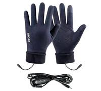 Générique Women's Gloves | USB Heated Gloves for Outdoors, Touchscreen Gloves Three Heat Levels for Snow, Work, Camping, Skiing, Cycling, Cold Weather