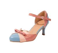 Générique Women's High Heel Pumps Thick Sole Sandals Women Summer Comfortable Colorful Style Dance Shoes Women Chic and Elegant for Belly Dance, Festival and Evening, 01 Blue, 7 UK