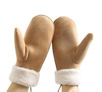 Générique Women's Mittens | Warm Windproof Ski Gloves with Wrist Strap - Winter Thermal Mittens | for Skiing Snowboarding Motorcycling Work Gardening Snow Plowing Hiking