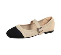 Générique Women's Sandals Summer Comfortable Lightweight Simple Strap Closed Sandals Women Casual Minimalist Style Flat Shoes for Women Breathable Soft for Dance and Yoga, 01 Beige, 9 UK
