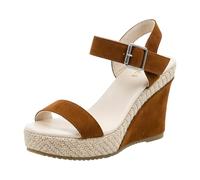 Générique Women's Sandals Summer Comfortable Wedge Sandals for Women Thick Sole with Single Strap Hollow Out Design and Solid Color to Lengthen the Figure Women Mule Comfortable, brown, 4 UK