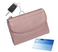 Générique Women's Small Wallets, Small Wallet Bag for Women with Zip Pockets | Water Resistant Card Holder Case Gift for Wife Sister Girlfriend Mom and Loved , Pink, Se référer au descriptif