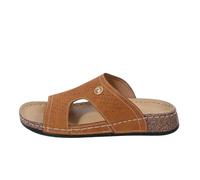 Générique Women's Spring Summer Flat Heel Comfort Open Toe Plus Size Sandals for Outdoor Beach Pool or City Casual Wear for Hot Seasons, Brown13, 7 UK