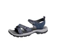 Générique Women's Summer Sport Sandals Casual Open Toe Cross Straps Back Support Thick Notched Sole Roman Sandals Walking Shoes Leisure Outdoor, 01 Blue, 4 UK