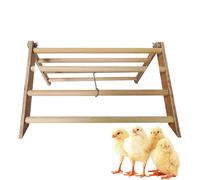 Générique Wooden Chick Perch Stand - Interactive Perch Bar for Gym in the Jungle, Durable Toy for Birds, Large Accessory for Parrot, Hen, Safe Material No