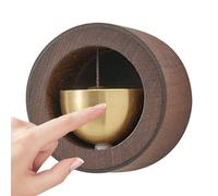 Générique Wooden Doorbell, Magnetic Bell, Rustic Doorbell, Home Decor, Pleasant Sound, Easy Installation, Natural Wood Finish, Beech/Walnut, Ideal for Houses, Cafes, Studios, 1.97 inches