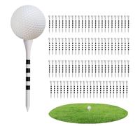 Générique Wooden Goļf Tees - 2.76 Inch Mark Matching Stand | Wooden Striped Goļf Tee Shirt Set | Provides Creative & Golf Skill Improving Tees, What You Can Do