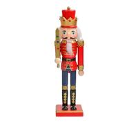 Générique Wooden Nutcracker, Decorative Wooden Nutcracker | Figurine Decoration for Indoor Outdoor Porch Party Home Fireplace Fireplace Family Decoration for Parties Fireplace Holiday