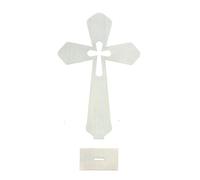 Générique Wooden Set - 10 Pieces Wooden Ornament Hollow Standing Decor Mini Crox E Wood Rustic Table Centerpiece | Home Decoration For Wedding Party Easter Sunday, Se référer au descriptif, Refer to