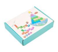 Générique Wooden Stacking Blocks | Wooden Stacking Balance Game | Sensory Building Blocks - for Sensory Development Early Learning Fine Motor Skills 2-5