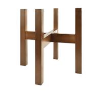 Générique Wooden Stand with Adjustable Width | Mid-Century Modern Style for Indoor Use | Decor for Living Room, Corner, Garden, Balcony, Terrace, Suitable for Pots from 20 to 30 cm