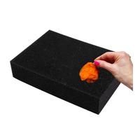 Générique Wool Felting Mat - Black High Density Sponge | Thick Soft Needle Cushion | Natural Durable Base for Sewing Knitting Crochet Crafts Textile and Craft