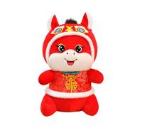 Générique Year of the Horse, Cuddly Plush Toy - Horse Mascot | for Bedroom, Office, Car, Sofa, Bed, Teenagers, Adults, Collectors, Time Game, Hour, Bedtime