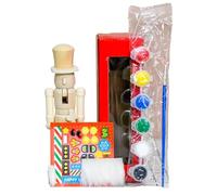 Générique Your Nutcracker To Paint, 18 cm Wooden Christmas Decorations - Table Decorative Figurine | for Adults Art Teachers Decorators Family Link Party School Projects