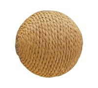 Generisch 10 cm Interactive Woven Cat Scratching Ball, Oversized Bite Resistant Grass Toy with Sound, Self-Entertainment Cat Toy for Indoor Play