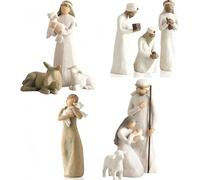 Generisch 10-Piece Nativity Scene Set, Resin Nativity Scene, Nativity Scene Christmas Decoration, Classic Nativity Scene with Holy Family, Detailed Nativity Scene Figures