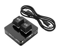 Generisch 2-Button Mini USB Copy and Paste - Universal Mechanical Game , Ergonomic Mini USB with RGB Backlight for Home and Travel