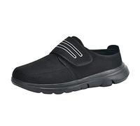 Generisch 2022 Pairs Men's Winter Walking Lightweight Soft Sole Non-Slip Cover Heel Warm Casual Cotton Shoes, black, 11 UK