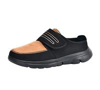 Generisch 2022 Pairs Men's Winter Walking Lightweight Soft Sole Non-Slip Cover Heel Warm Casual Cotton Shoes, a, 9.5 UK