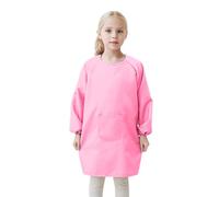 Generisch 2025 Bag for Children Artist Painting Aprons Coat with Long Sleeves Geisha Shirt Girls, pink, 8-12 Jahre