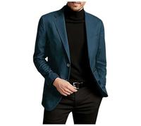 Generisch 2025 - Business Casual Fashion for Men: A Versatile, Plain Jacket for Everyday Use Boys 164, blue, XXL