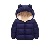 Generisch 2025 Children's Baby Toddler Boys Girls Padded Snowsuit Infant Winter Clothing with Bear Ears Jacket Coat Outerwear Who Lays Most Beautiful Egg, navy, 6-12 Monate