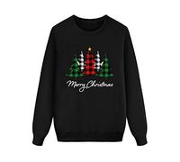Generisch 2025 Christmas Long Sleeve Letter Print Jumper Without Blouse Christmas Holiday Family Matching Outfit Boys Christmas Outfit, black, 4-5 Jahre