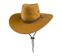 Generisch 2025 Cowboy Hat British Style Western Rancher Hat for Unisex Wolf Men, yellow, M