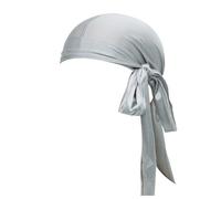 Generisch 2025 Durag Multicoloured Options | Silk Du Rags for Men Women | Perfect for Wave Braids Curls Fishing Hat Black Blue, silver, One Size