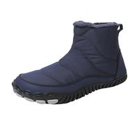 Generisch 2025 Fashion Winter Men Women Pair Snow Boots Thick Soles Non-Slip Upper Slip On High Top Warm Comfortable Shoes Men Offers Today, darkblue, 8 UK