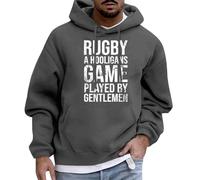 Generisch 2025 Football Fans Sports Gift Sweatshirt Rugby Player Sport Retro Men Women Boys Rugby Pullover Hoodie Sweatshirt Men Unusual, darkgray, 3XL
