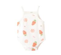 Generisch 2025 Infant Boys Girls Romper with Sleeveless One-Piece Newborn Summer Bodysuit Clothing Bodysuits 74 Girls Long Sleeve, orange, 0-3 Months