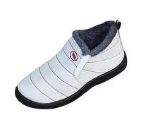 Generisch 2025 Large Men's and Women's Cold Shoes and Boots without Cotton with Thickened Old Boots, Warm Casual Shoes Fur Cuffs Women, White, 10 UK