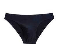 Generisch 2025 Men's Colour Ice Silk Seamen Underwear Fashionable Attractive Underwear Heating Underwear, black, XL