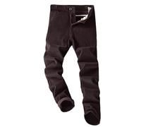 Generisch 2025 Men's Stretch Corduroy Velvet Men's Trousers Regular Casual Trousers Straight Leg Business Trousers Women
