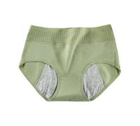Generisch 2025 Menstrual Pants for Women, 4-Layer Leak-Proof Menstrual Panties, Menstrual Bi Panties, Black Lightweight Cycling Underwear Men's Long Sleeve, Green, L